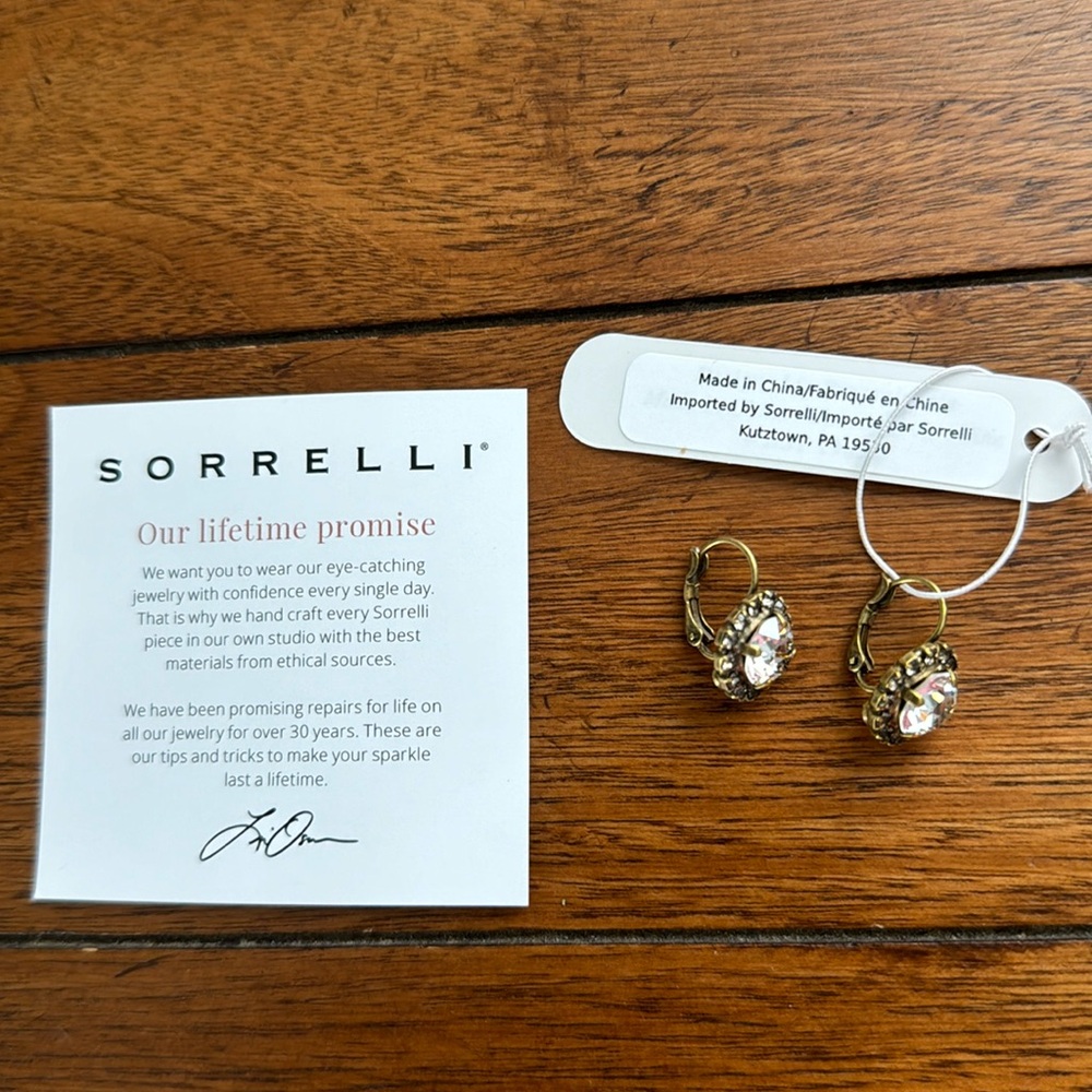 NWT Anthropologie Jerrold Earrings Swarovski drop earrings